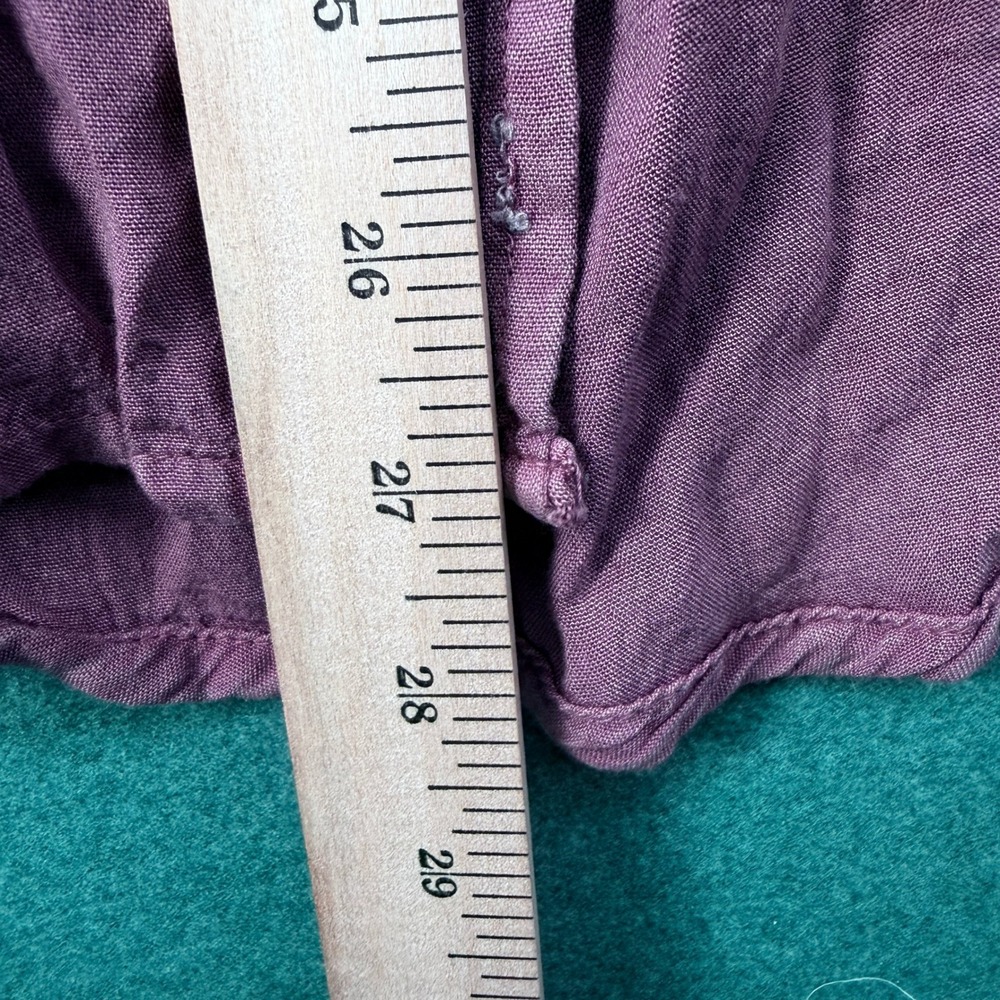Raviya Extratropical Maxi Dress Small Mauve Smocked Ruffle Boho Prairie Western - Picture 9 of 9